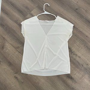 zara white blouse. size US: small.
